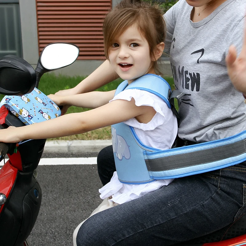 EG_ Kids Cartoon Bicycle Motorcycle Adjustable Safety Seat Belt Strap Striking 