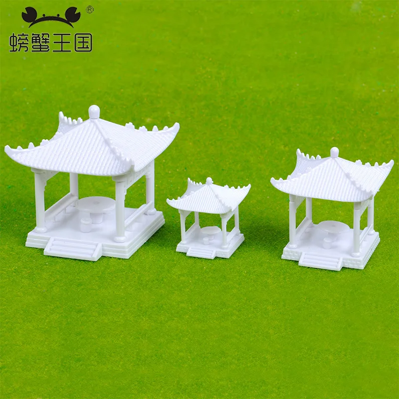 

DIY Architecture Sand Table Model Material Plastic Pavilion Four Corners Pavilion Park Pavilion Multi-Specification-Color