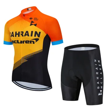 

2020 New BAHRAIN cycling team jersey 19D bike shorts set Ropa Ciclismo MENS summer quick dry BICYCLING Maillot bottom clothing