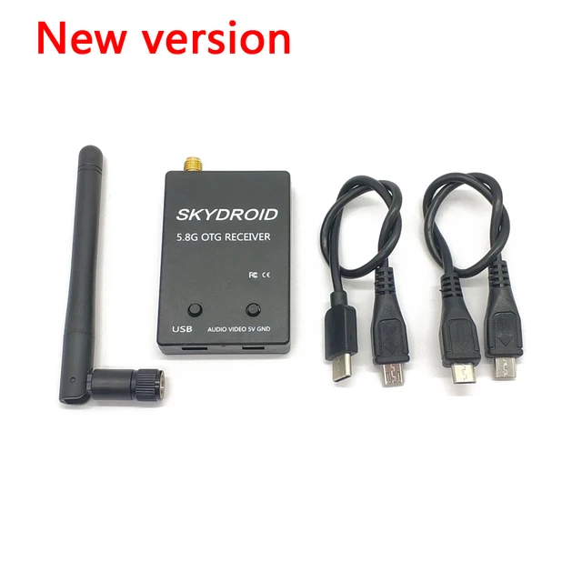 5.8G FPV Receiver UVC Video Downlink OTG VR Android Phone +5.8G 600mw Transmitter launcher+CMOS 1000TVL Camera with heat sink