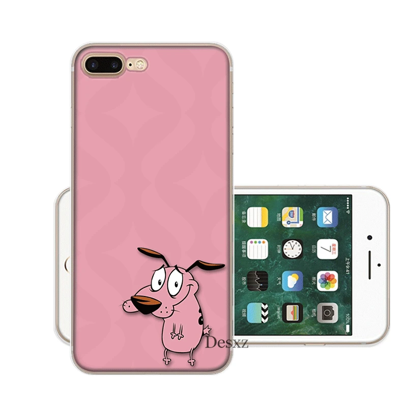 H4 Чехол для мобильного телефона iPhone 11 Pro X XR XS Max 5 5S SE 6 6S 7 8 Plus, Жесткий Чехол, смелая трусливая собака - Color: H4