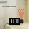 FanJu LED Digital Alarm Clock Watch Table Electronic Desktop Clocks USB Wake up FM Radio Time Projector Snooze Function 2 Alarm ► Photo 3/6