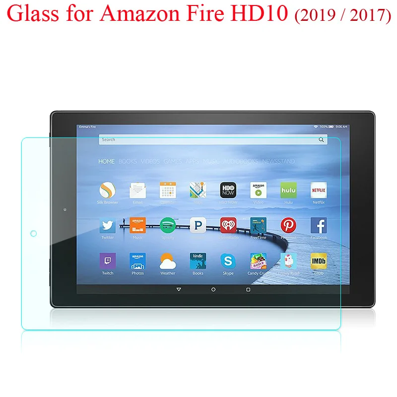 For Amazon Fire HD10 2019 2017 tempered glass screen protector film