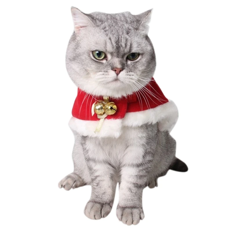 Cos Props Kerst Verstelbare Bib Voor Katten Huisdier Kostuum Cape Met