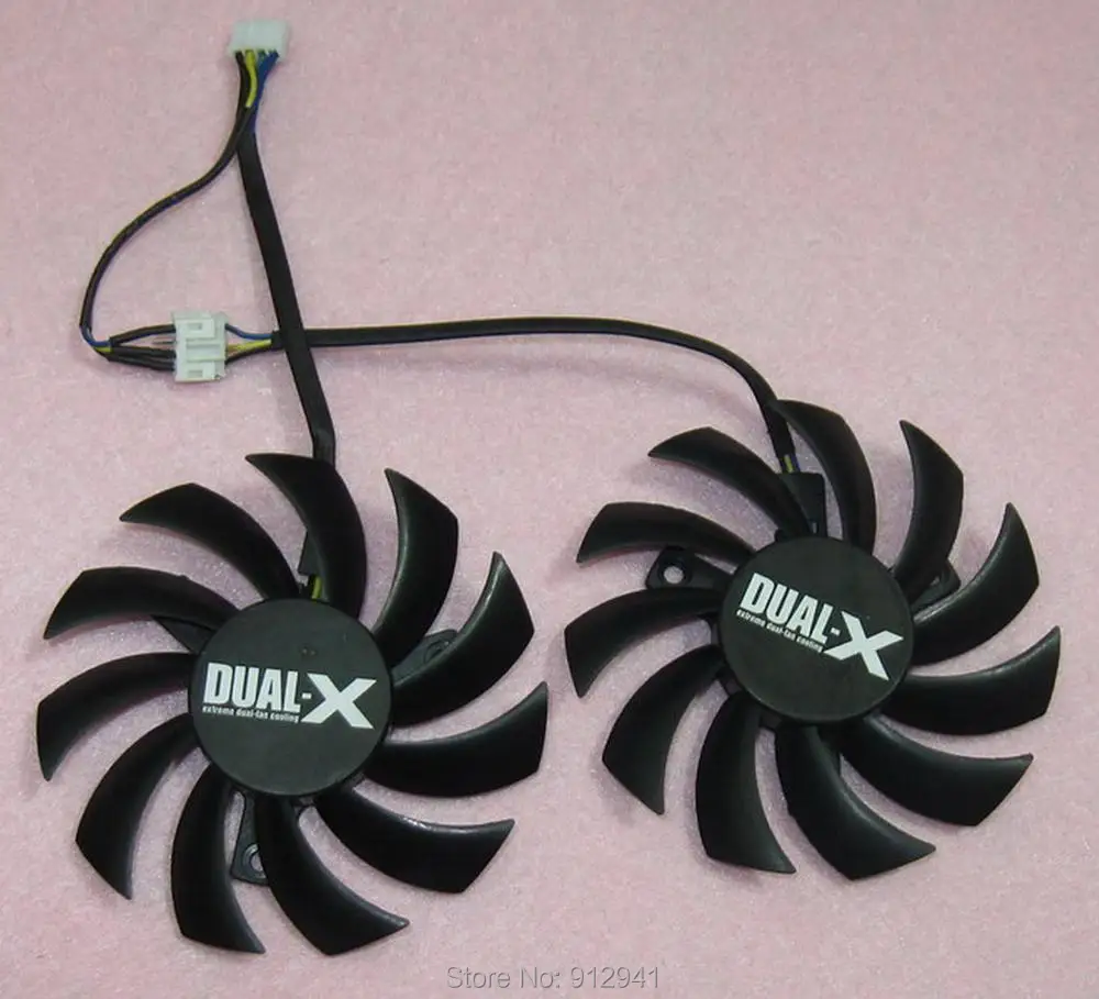 Сменная видеокарта R146 Firstdo FD7010H12S 75 мм двойной вентилятор 40 12 В 0 35 А 4 контакта для