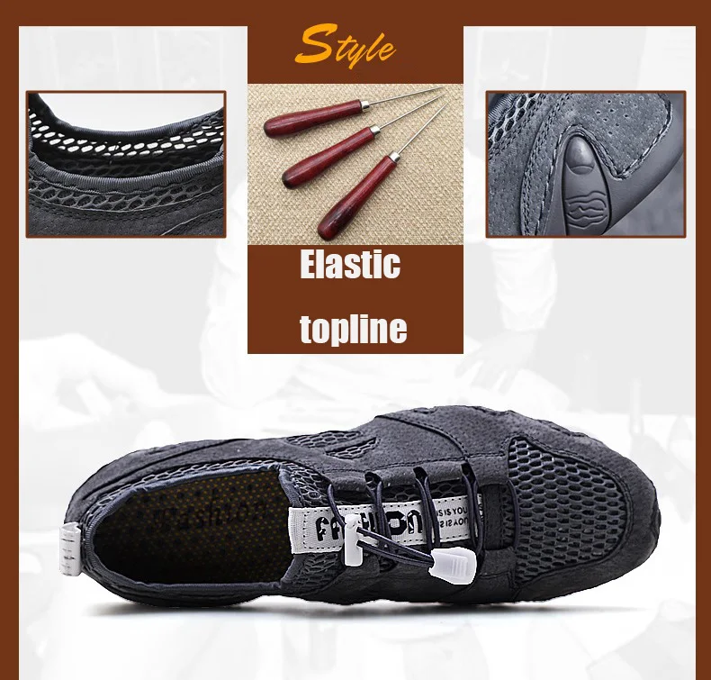 Misalwa/сетчатые летние мужские повседневные Пенни-лоферы; эластичная легкая проветриваемая обувь; мужская обувь на плоской подошве; цвет синий, серый; большие размеры 38-45; Прямая поставка