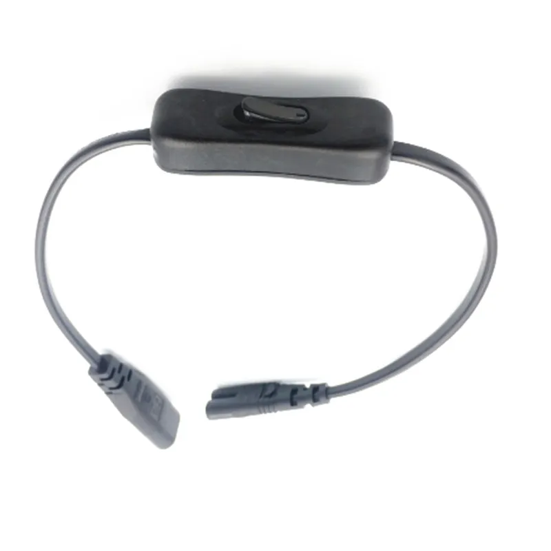 8 Figure C7 Power Cable with Switch IEC 320 C8 to C7 Extension Cord with On//Off C7 Power Lead Cables Switch Short Wires