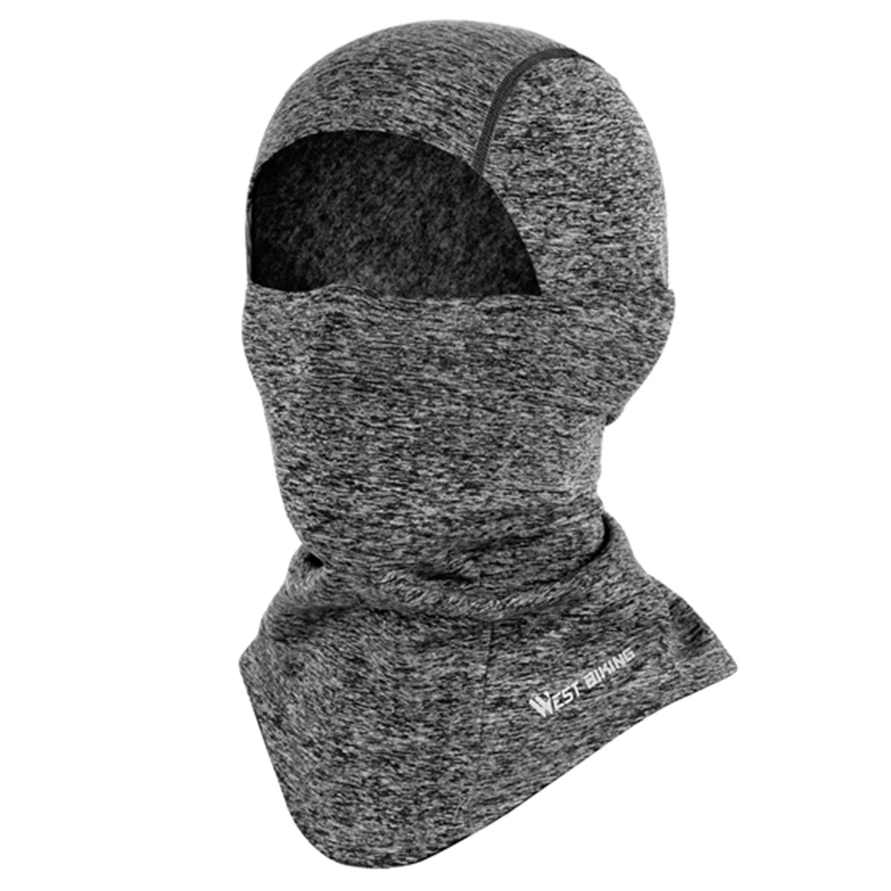 Велосипедная маска для лица, зимняя теплая защита для шеи, велосипедный шарф, шапка для мужчин и женщин, для спорта на открытом воздухе, лыж, Велоспорт, защита для лица - Цвет: gray