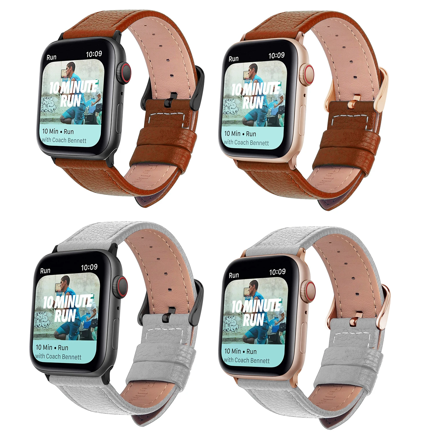 3 Color Hot Selling Leather Watchband for Apple Watch Band Series 6/SE/5/4/3/2/1