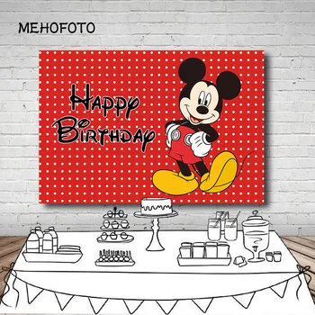 

Vinyl Cartoon Baby Red Minnie Dance Polka Dots Custom Photo Studio Background Photography Backdrop 7x5ft Background Photography