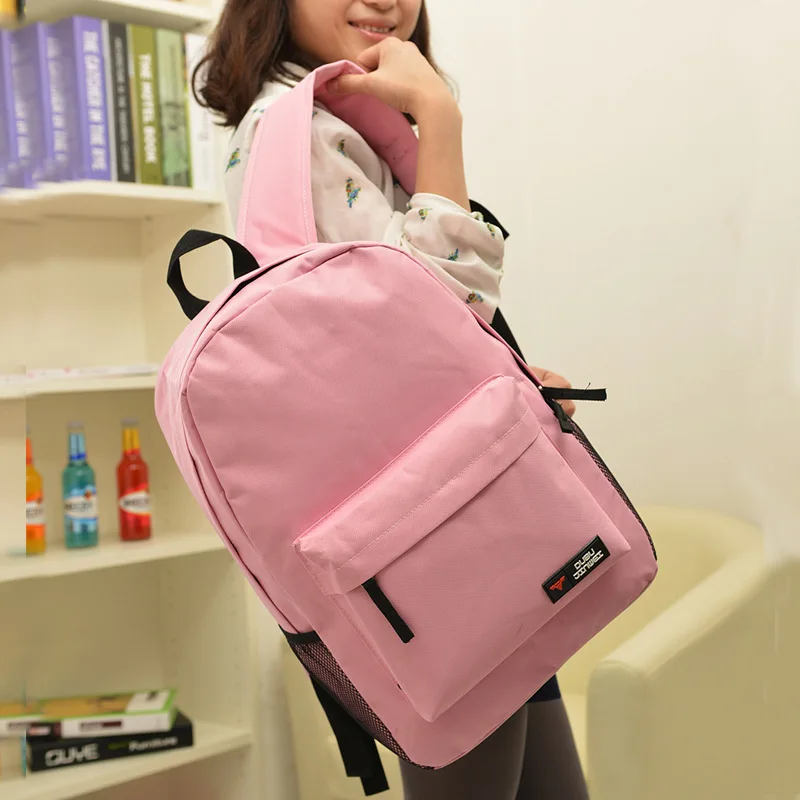 

Canvas Backpack WOMEN'S Bag Japanese And Korean Style Fashion College Style High School Schoolbag Junior High School STUDENT'S B