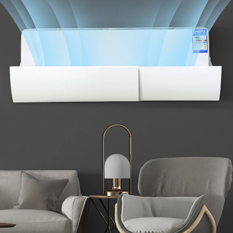 Раздвижные ветрозащитные пластиковые перегородки прочные газовые дефлекторы кондиционер лобовое стекло Лето отель воздушный демпфер офис спальня