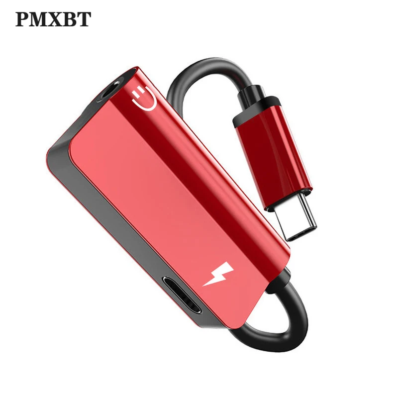 Аудиоадаптер 2 в 1 USB Type C Aux адаптер для наушников Typec 3 5 мм Jack Huawei P30 P20 Xiaomi MI9