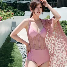 Женский цельный купальник пуш-ап, купальный костюм, монокини, летний сексуальный купальник, купальный костюм, женские купальные костюмы, шарф