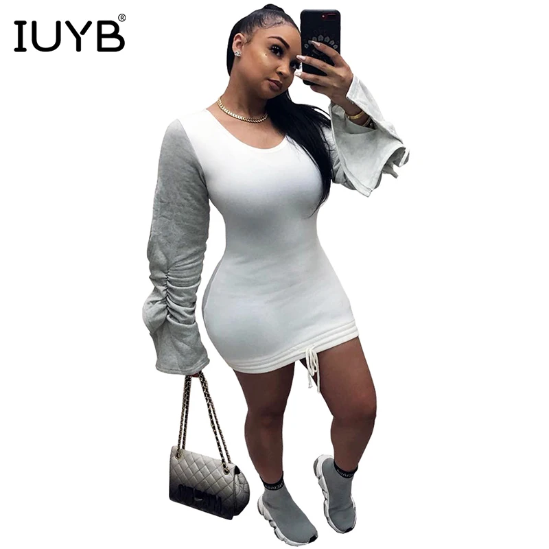 IUYB Весна 2019 новое женское элегантное сексуальное модное платье футляр с О