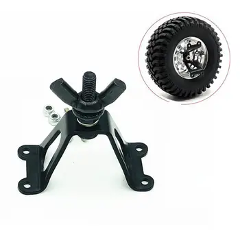 

Spare Tire Rack Metal Rear Spare Tyre Bracket Wheel Holder Carrier for 1/10 SCX10 RC4WD D90 Tamiya CC01 RC Car
