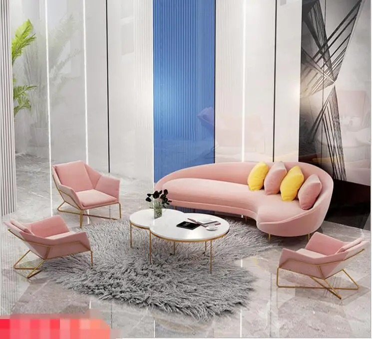 NICE curved mini sofa Beauty salon sofa