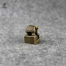Твердая Чистая латунь маленькая черепаха печать статуя Китайский фэн шуй счастливые украшения для дома украшения милые статуэтки животных декор стола Твердая Чистая латунь маленькая черепаха печать статуя Китайский фэн шуй счастливые украшения для дома украшения милые статуэтки животных декор стола