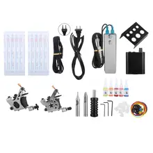 Профессиональный набор татуировки лайнер шейдер тату-машина иглы аксессуары инструменты
