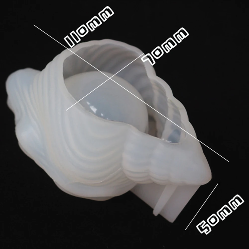 Популярная сделай сам эпоксидная смола 3D слон ракушка макияж яиц морская