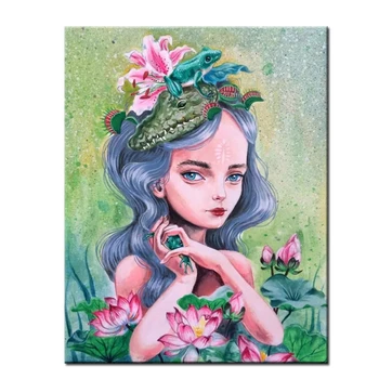 

5d Diy Diamond Painting cartoon girl Diamond Embroidery Full Square Cross Stitch Picture of Rhinestones Mosaic diamondZP-786