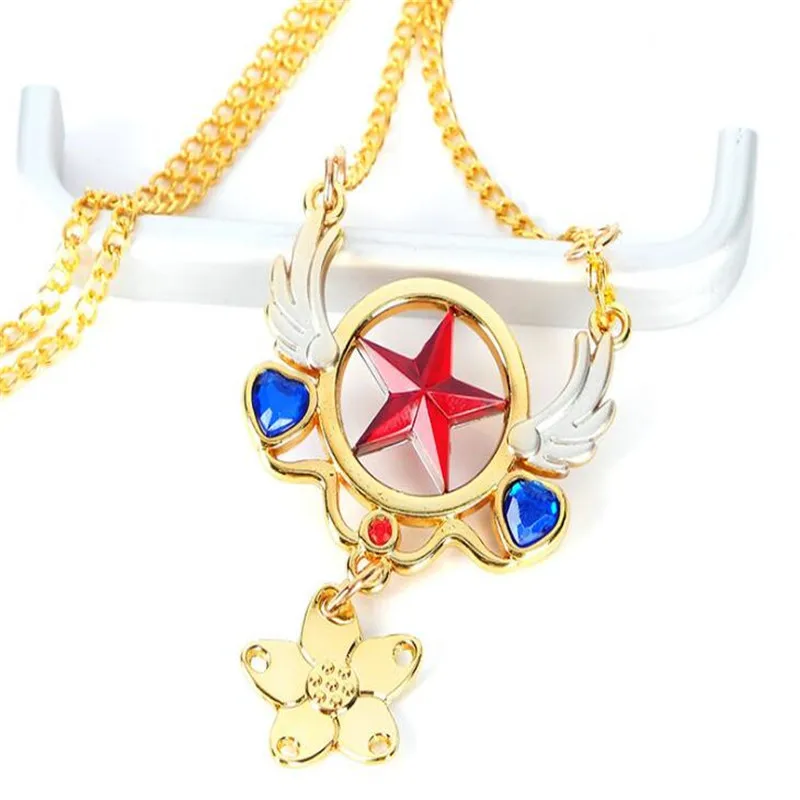 Аниме карточка Captor Clear Card Sakura волшебная палочка для косплея косплей ожерелье