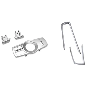 

1set for Bmw X3 X4 Headlight Switch Buttons Stickers & ABS 2Pcs Air Conditioning Vent Cover for BMW 5 Series F10 F18