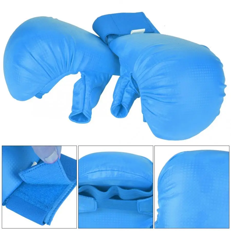 Boxing Gloves A Pair of Boxing Gloves Karate Hand Protector with Thumb Protector for Martial Arts Sports Game Training Karate Safety