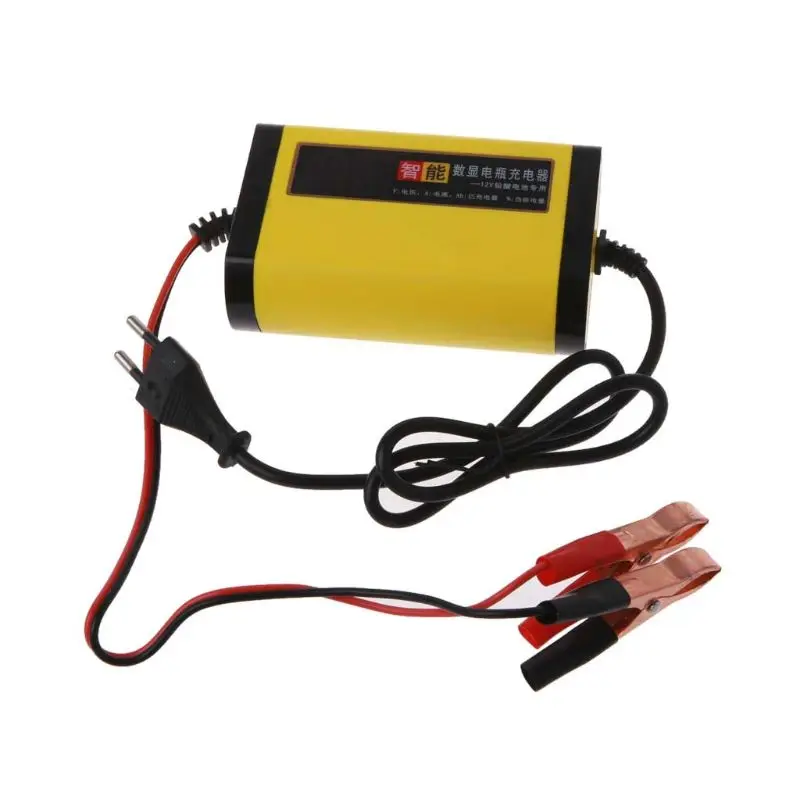 

Car Motorcycle Battery Charger 12V 2A Full Automatic 3 Stages Auto Accessories