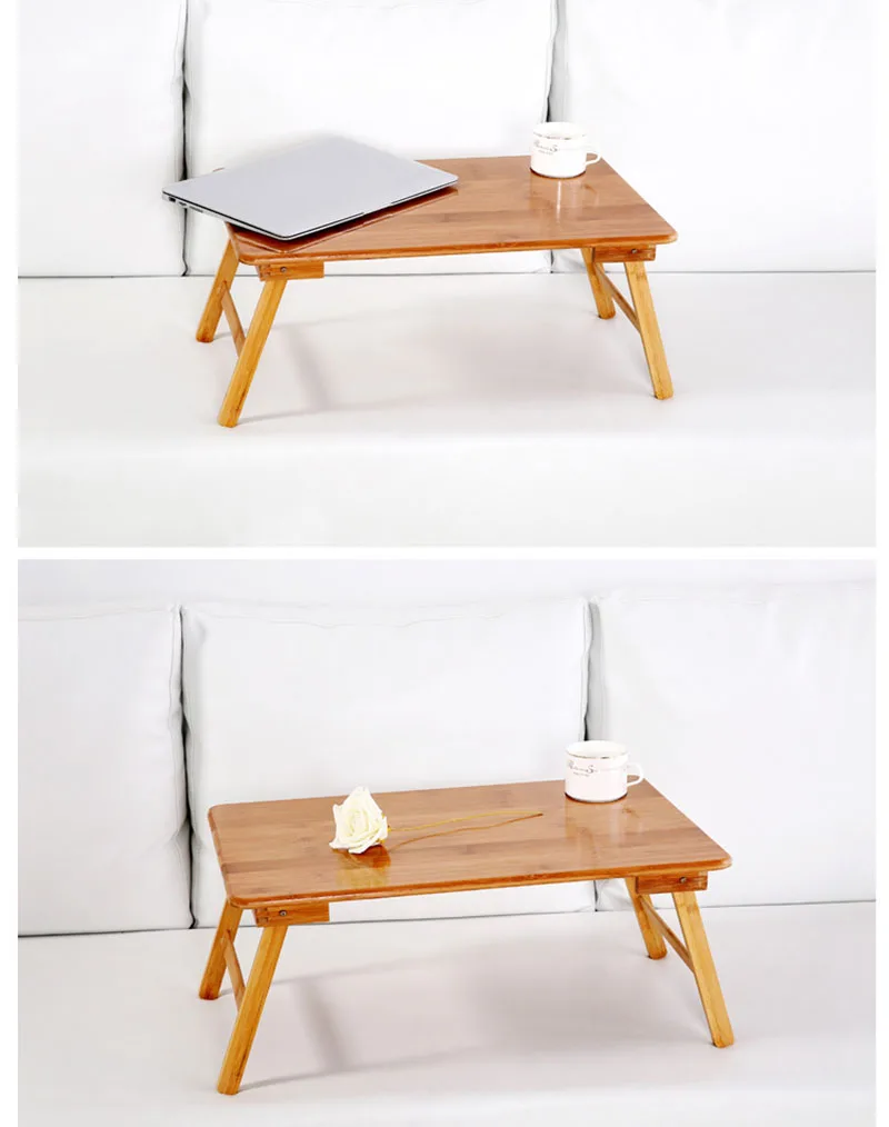 Складная портативная бамбуковая компьютерная подставка, стол для ноутбука, стол для кровати, диван-кровать, лоток для учебы, кровать, рама