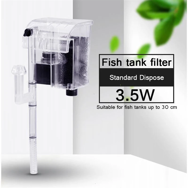 

5 in 1 Hanging External Aquarium Filter Remove oil film Waterfall Filter Pump For Fish Turtle Tank Water Oxygen Circulation Pump