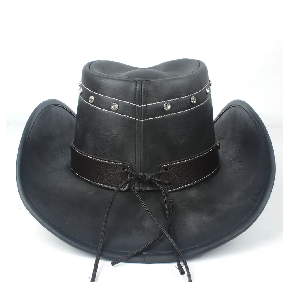  Sombrero de vaquero occidental blanco para mujer para hombre y  mujer, sombrero de vaquero rizado con sombrero de jinete de cuero, 4 :  Ropa, Zapatos y Joyería