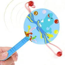 Novely раннее образование деревянная погремушка персонажи мультфильмов украшения Традиционная игрушка барабан погремушка детская музыкальная игрушка