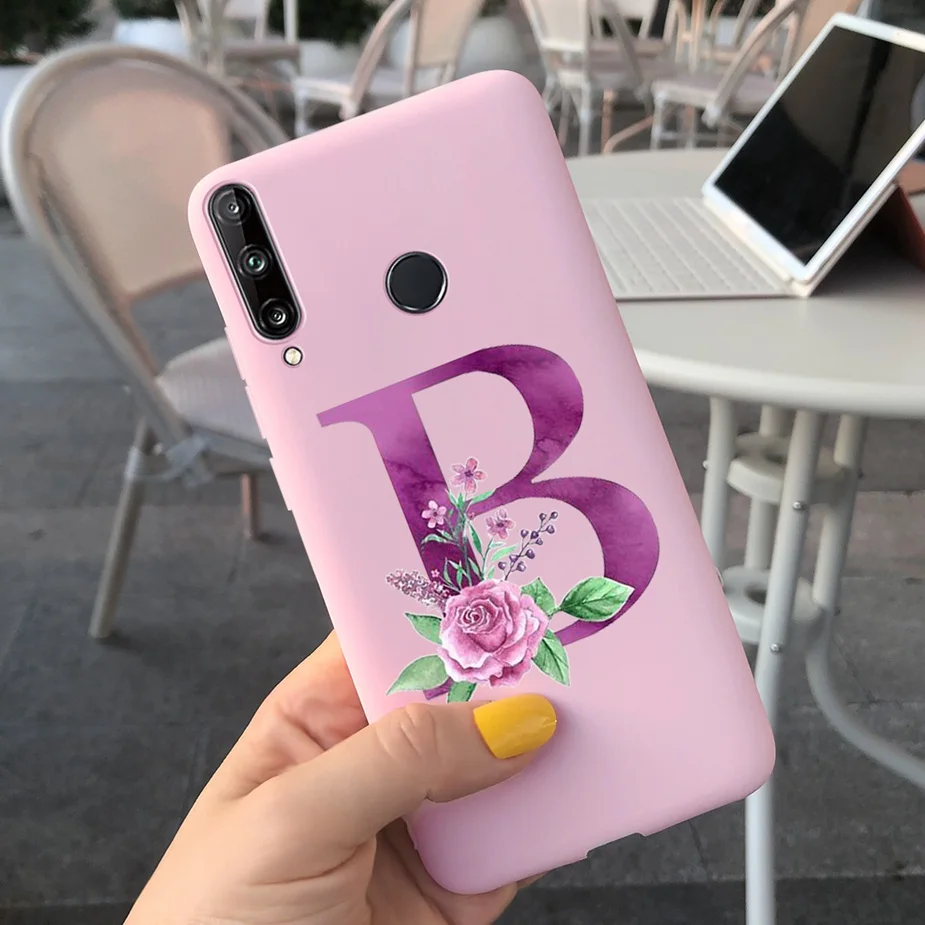 Cute Letters Case For Huawei Y5p Y6p Y7p 2020 Case Soft Slim Shell Silicone Back Cover For Huawei Y7p Y6p Y5p Phone Cases Bumper mobile phone cases with card holder Cases & Covers