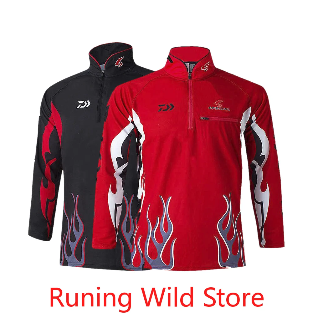 

Male Long Sleeves Fishing Clothing Sportswear Anti-UV Breathable Jersey Fishing Clothes Sets Fishing Shirt