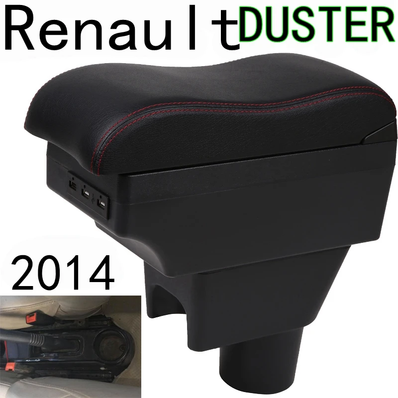 

Used for Renault DUSTER Car accessories armrest box 2014 Renault interior accessories hand box Indian version chargeable