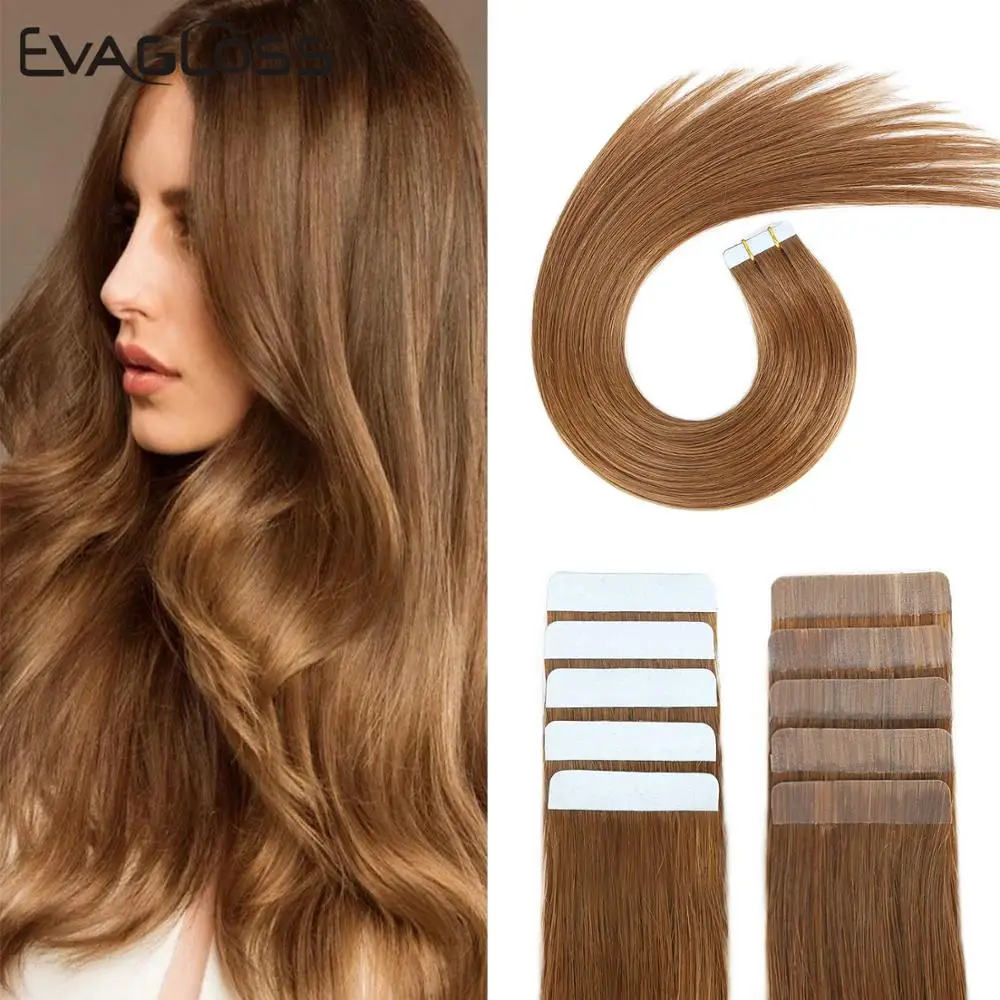 

Лента для наращивания человеческих волос, машина для наращивания кожи, Реми 20 шт., Клейкая Двусторонняя лента для наращивания волос, бесплатная доставка