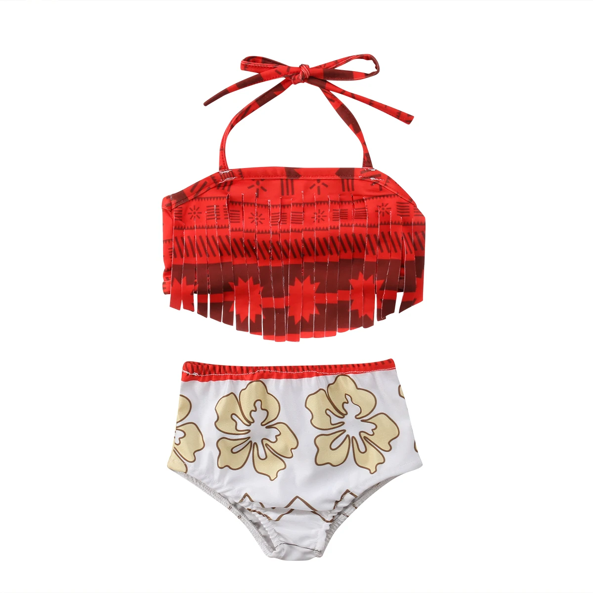 Новое летнее платье одежда для малышей и девочек бикини с кисточками купальный костюм с принтом купальник без рукавов ванный комплект для детей 0-24 мес., Pudcoco Популярные