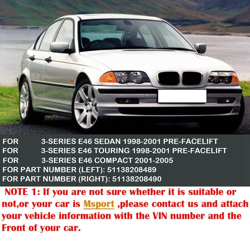 BMW 1998-2001 E46 320I 323I 325I 328I 330I 4    2X ũ Ʈ ĵ  ׸ ׸
