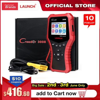 

LAUNCH X431 CR3008 Auto OBD2 EOBD Car Engine Fault Code Reader Scanner OBDII diagnostic tool battery test PK NT301 AD410 KW850