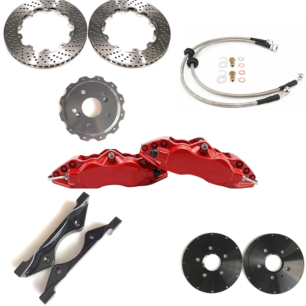 

Jekit hot sale full set 4 pots caliper kit 330*28mm for mk6/golf mk4 front rim wheel 18''
