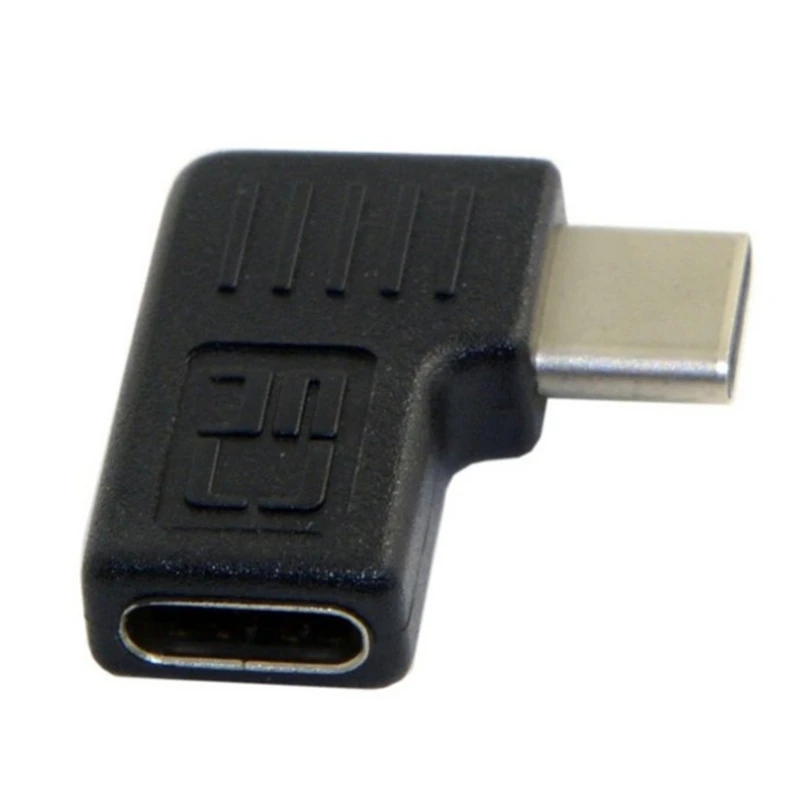 90 градусов под прямым углом USB 3,1 type C конвертер «Мама-папа» адаптер для LG G6 - Цвет: BK