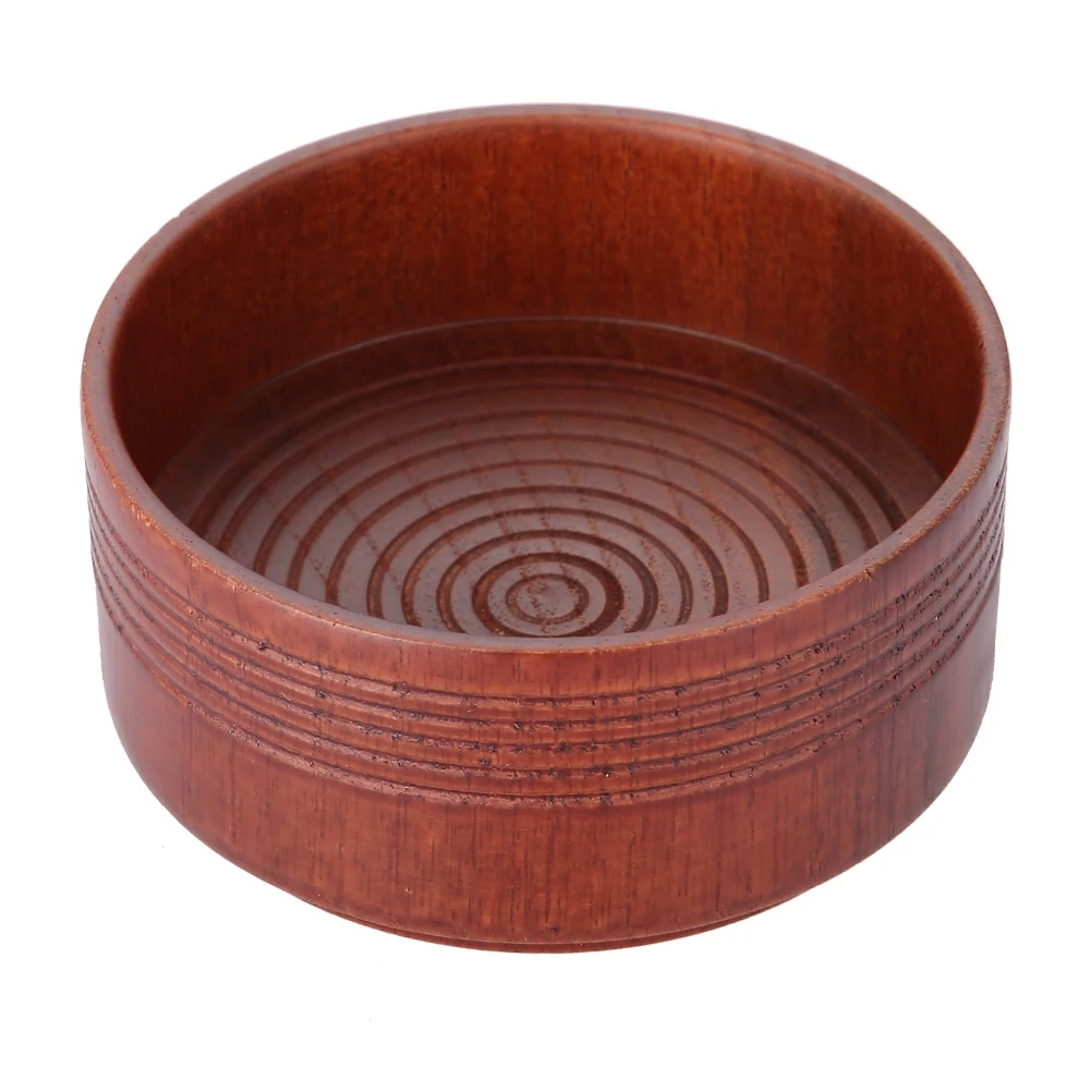 Деревянная чаша для крема для бритья кружка инструменты натуральный для мужчин бритва Очищающая круглая губка