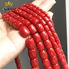 Natural Stone Beads Drum Shape Red Coral Loose Spacer Beads For Jewelry Making DIY Bracelet Earrings Accessories 15'' Strands ► Photo 3/6