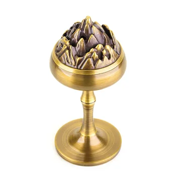 

MOZART Incense Burner Household Antique Retro Ancient Boshan Furnace Copper Incense Burner Living Room Study Tea Room Small