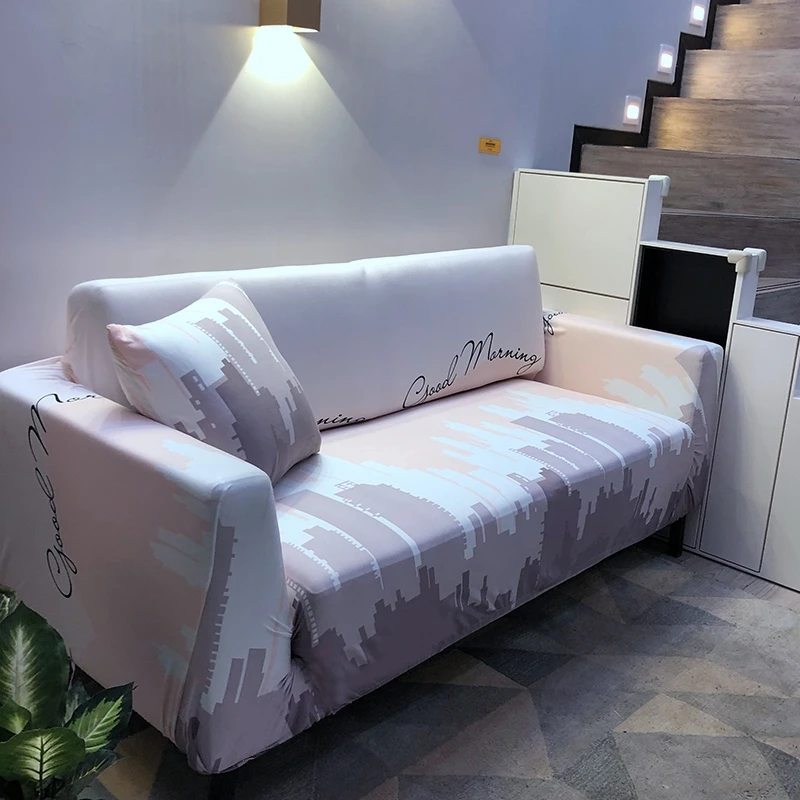 

Print Landscape Universal Sofa Cover Tight Wrap Couch Covers Printed Stretch Furniture Flexible Slipcovers Sofa Loveseat Towel