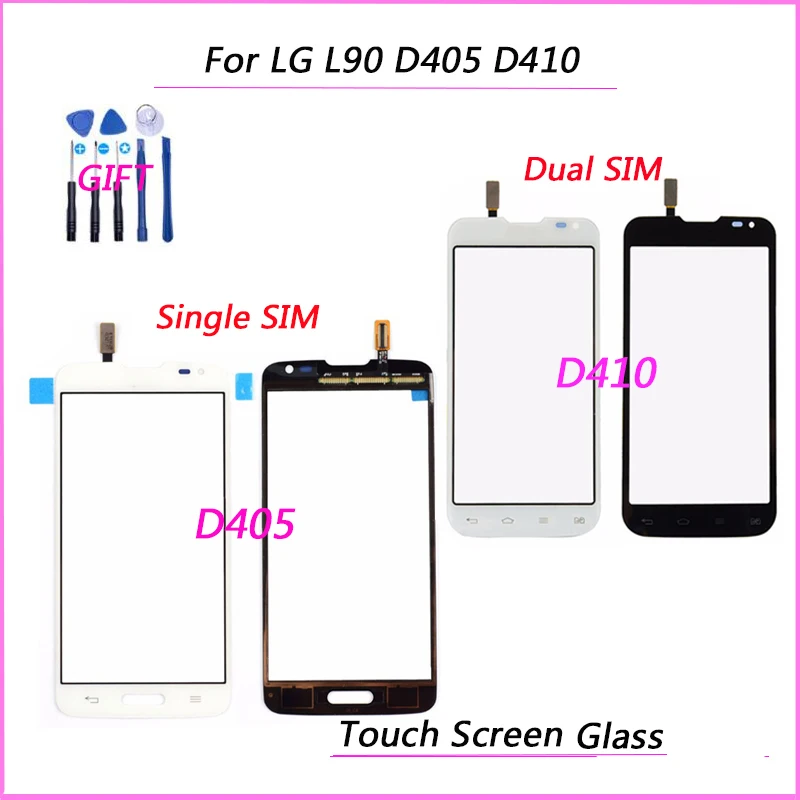 Sensor Glass For LG L90 D405 D405N and Dual D410 Touch Screen Digitizer Outer Lens Panel Replacement(NO LCD) | Мобильные телефоны и