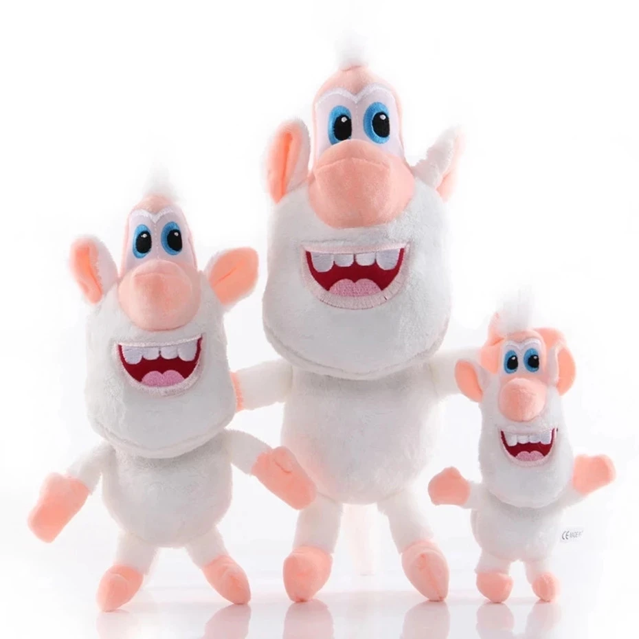 Children's Toys Russia Cartoon Little White Pig Plush Monkey Soft Cotton Action Figures Cooper Booba Buba | Игрушки и хобби