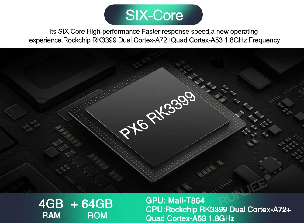 Discount RUNJEE Android 9 4+64G IPS DSP Car DVD multimedia player For Mercedes Benz Smart Fortwo 2011-2014 dvd video output DAB 13