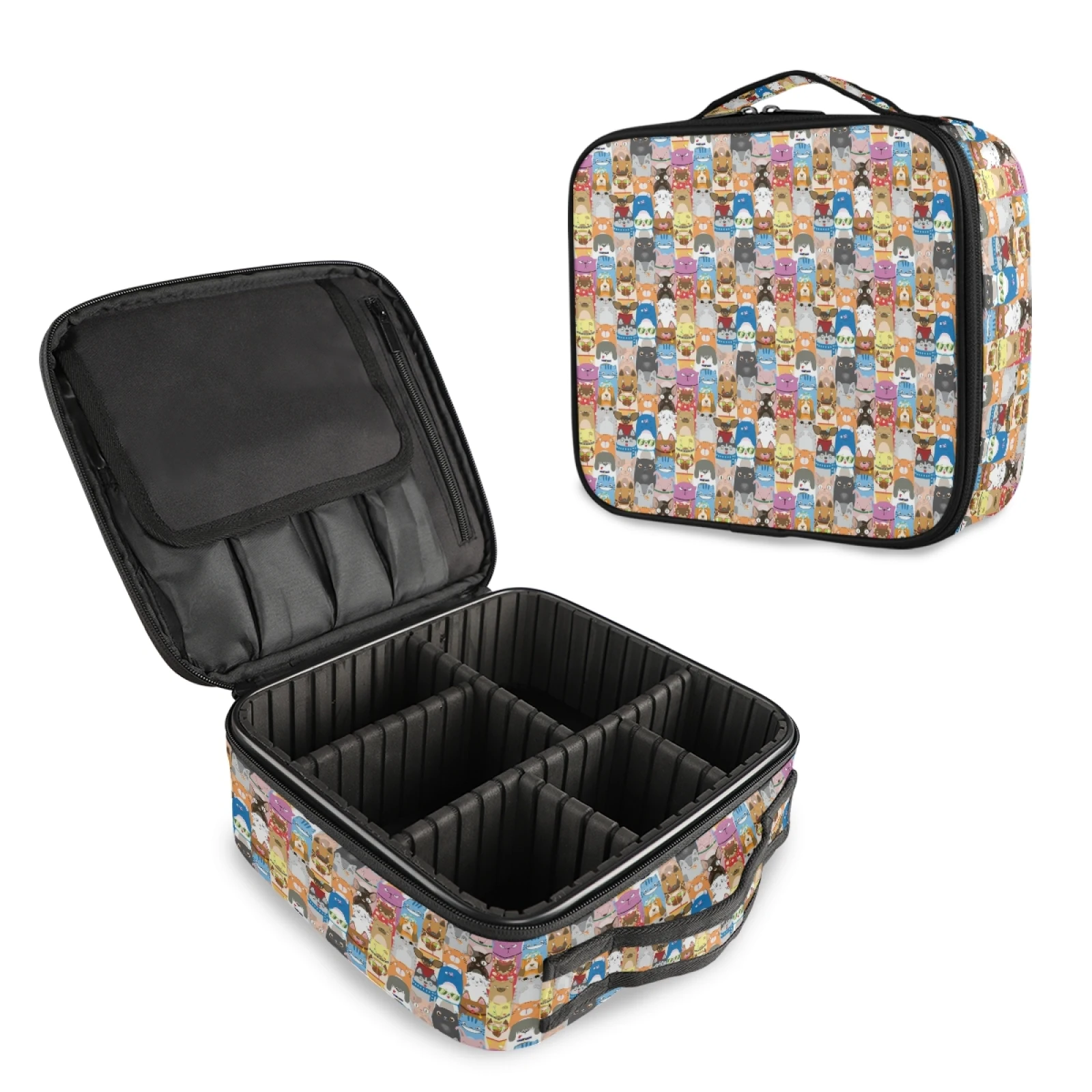 Women Makeup Bag Cute Dog Cosmetic Bag Beauty Case Make Up Female Necessities Organizer Toiletry Bag Storage Travel Wash Pouch